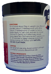 NATURAL GO-GO PET SPA Kit - Superfood Scrub (90G) +  Clay Mask (90G) + PETITUDO Goro Tote Bag