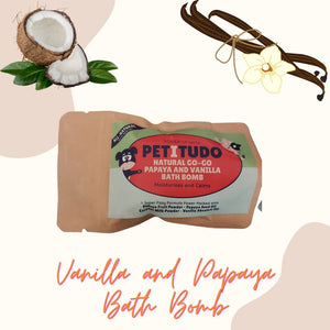 PETITUDO NATURAL GO-GO Papaya and Vanilla Bath Bomb (Approx. 40gm each)