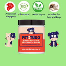 Load image into Gallery viewer, PETITUDO NATURAL GO-GO PET - Superfood Scrub (90G) +  Clay Mask (90G) Spa Set (FREE Goro Toto Bag)