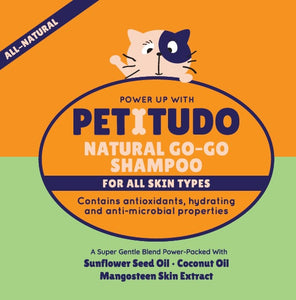 PETITUDO NATURAL GO-GO Cat Shampoo. 50ml (Trial size), 250ml and 1000ml